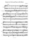 Sonata for Cello and Piano in Bb Minor